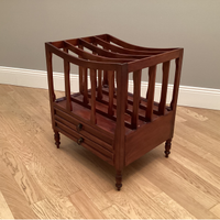 Portariviste Rètro in Legno con 2 Cassetti