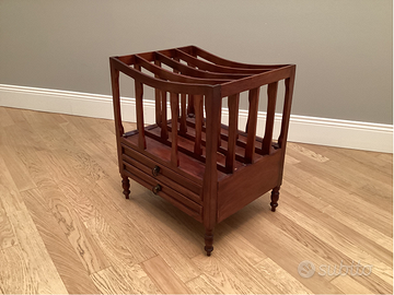 Portariviste Rètro in Legno con 2 Cassetti