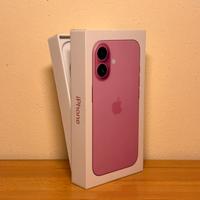 Scatola iPhone 16 colore rosa