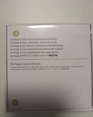 airpods 4 con cancellazione attiva del rumore