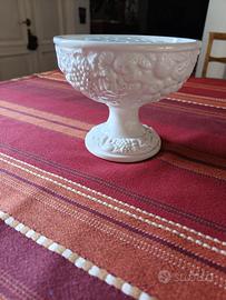 Centrotavola in porcellana bianca