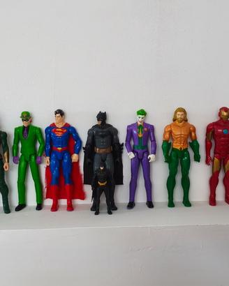 14 Personaggi Marvel DC Comics altezza 30cm