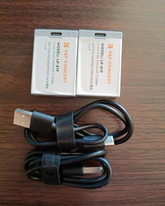 K&F CONCEPT LP-E17 2 Batterie X Canon - USATE