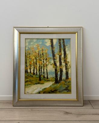 Dipinto “Strada nel Bosco” di Tozzi
