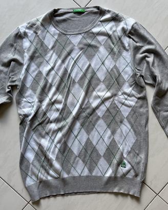 Maglioncino United Colors Of Benetton Tg.L Quadri