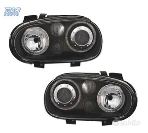 FARI VOLKSWAGEN VW GOLF 4 ANGEL EYES R32 FONDO NER