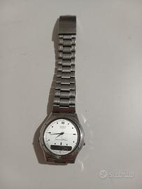 Orologio vintage Casio Quartz cinturino acciaio