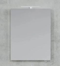 SPECCHIO DA BAGNO CON LAMPADA CROMATA