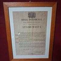 Manifesto Originale 1834 Regno di Sardegna