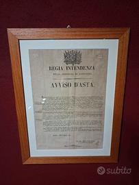 Manifesto Originale 1834 Regno di Sardegna