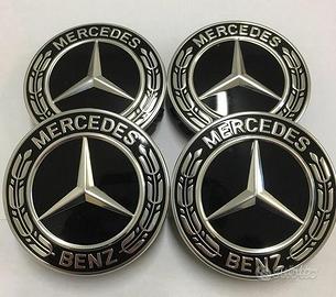 "4 tappi comp. mercedes classe A B C E CLA CLK M