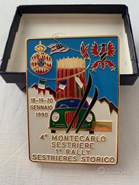 MONTECARLO SESTRIERE 1990 BADGE SMALTATO