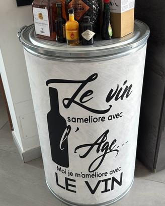 Tavolino/botte moderna artigianale