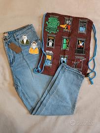 Jeans SCOUT + sacca e adesivi, nuovo