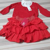 Gonna e maglioncino bimba taglia 18/24 mes