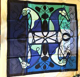 Foulard Hermès nuovo in seta Coup de Fouet