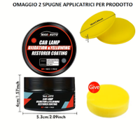 Kit Lucidante Fari Auto Moto + 3 Spugne NUOVO