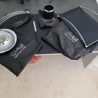 kit scrivania arredo scrivania 6 pezzi in pelle 