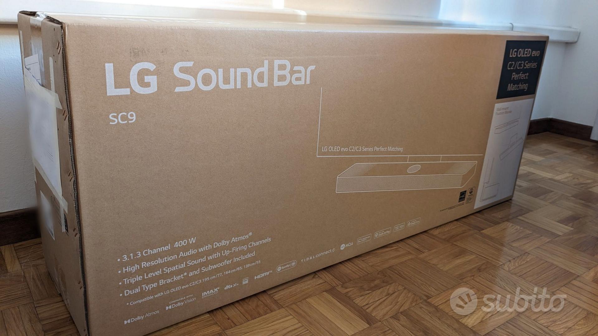 LG Soundbar SC9S 400W 3.1.3 canali NUOVO IMBALLATO - Audio/Video In vendita  a Treviso