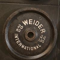 Dischi Olimpici 20 kg Originali Weider.