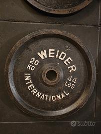 Dischi Olimpici 20 kg Originali Weider.
