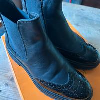 Chelsea boots pelle neri Valleverde