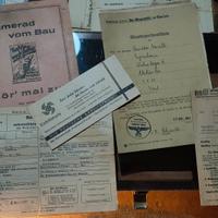 WW2 Documento tedesco tessere guerra.