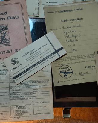 WW2 Documento tedesco tessere guerra.