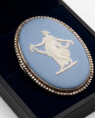 Wedgwood argento spilla neoclassico diaspro