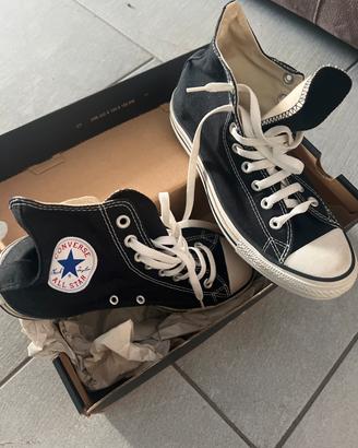 Converse Scarpe Nero Bianca Black White Gum eu