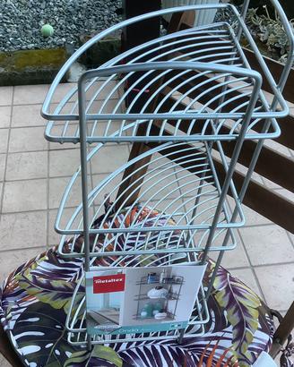 Angoliera per doccia porta saponen e shampoo