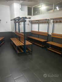 Panche spogliatoio e sauna