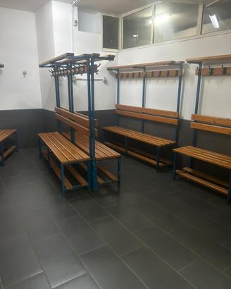 Panche spogliatoio e sauna