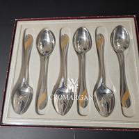 Set di 6 cucchiaini da caffè Cromargan 