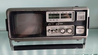 TV Portatile, radio, cassette Optimus anni '80