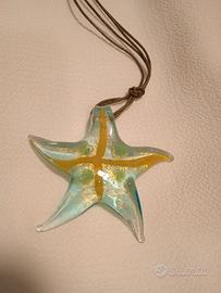 Collana con pendente stella marina. ,murrina