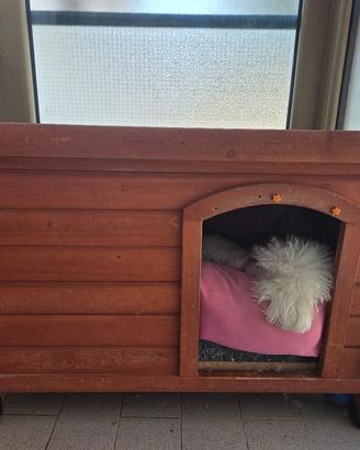 cuccia per cani in legno