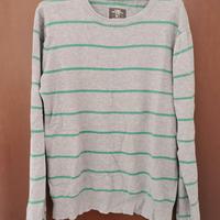 Maglione grigio con righe verdi L.O.G.G. by H&M
