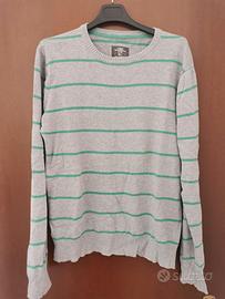 Maglione grigio con righe verdi L.O.G.G. by H&M