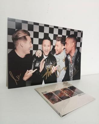 Poster autografato e CD dei Blue Sigillato NUOVO