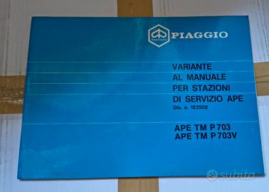 Variante manuale Piaggio Ape 703