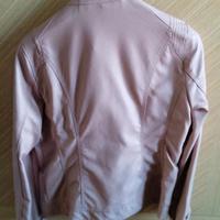 Giacca finta pelle rosa