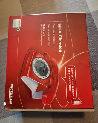 telefono fisso Sirio classico rosso