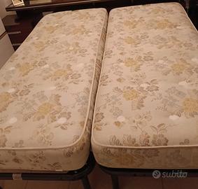  2 reti e materassi singoli 