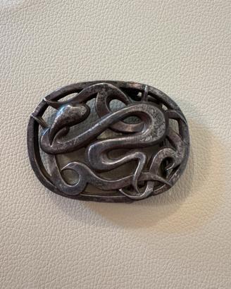 Fibia per cintura in argento Claudio Calestani