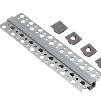 Barra per strip led da incasso per cartongesso