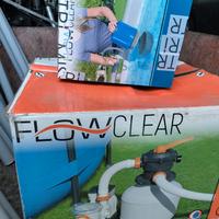 Pompa filtraggio a Sabbia x  piscina + Skimmer