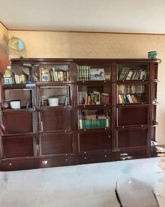 Elegante libreria parete