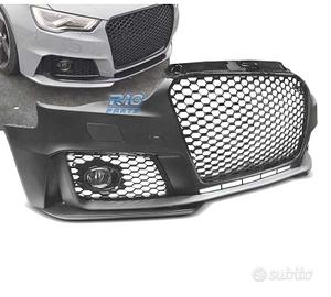 PARAURTI ANTERIORE PER AUDI A3 8V LOOK RS3 NERO LU