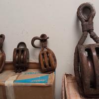 carrucole alberi a vela e oblo' nave fine 800